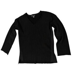 SMARTWOOL Womens Shadow Pine V-Neck Rib/Ribbed Sweater Size XS